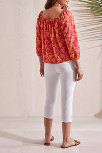 Haggar Tribal - Three Quarter Sleeve Peasant Top