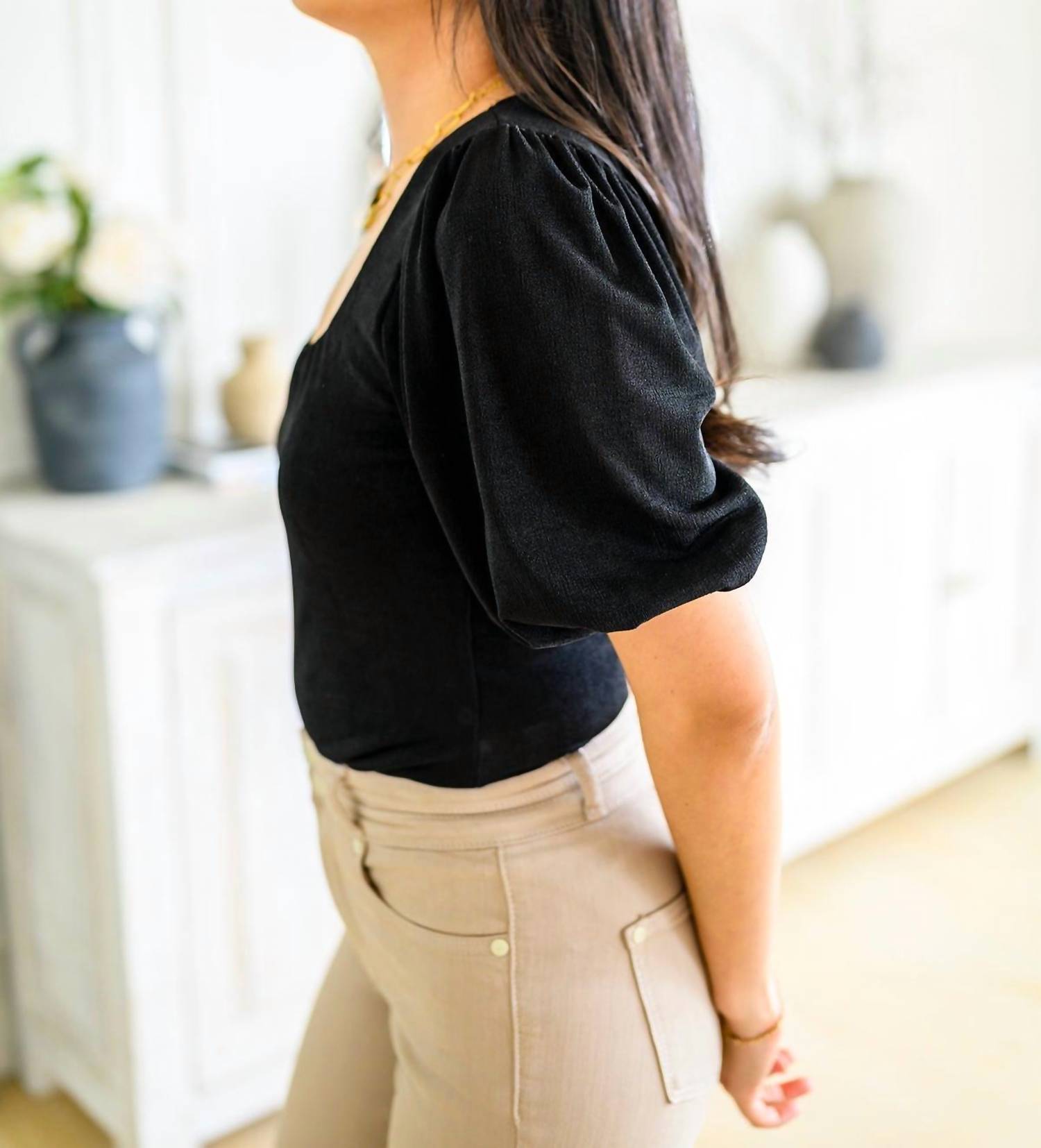 White Birch - A Total Vision Square Neck Bodysuit