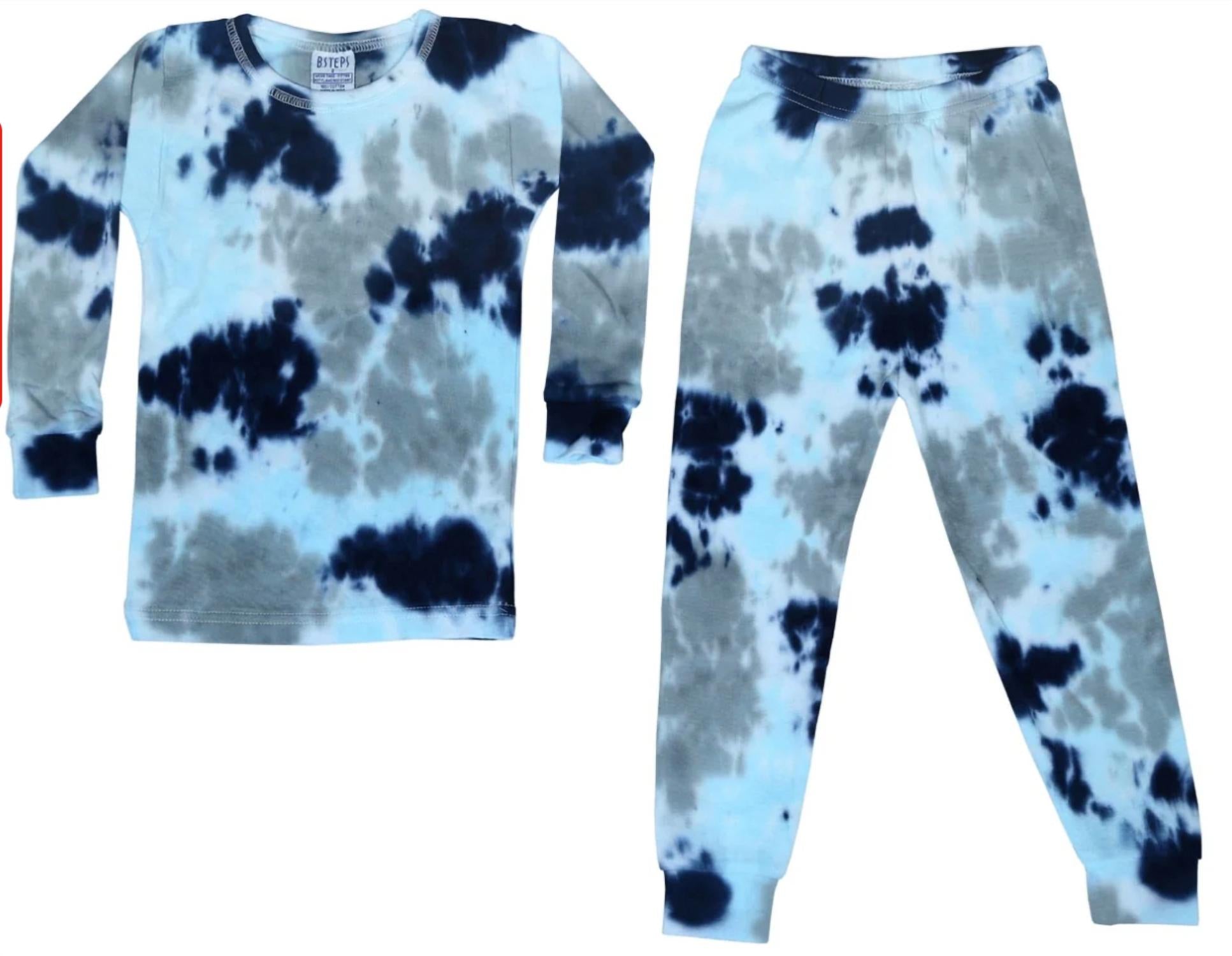Kids Judah Rib Knit Tie Dye Pajamas