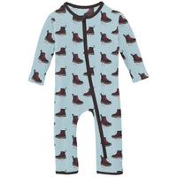 Kickee - Kids' Print Coverall with 2 Way Zipper