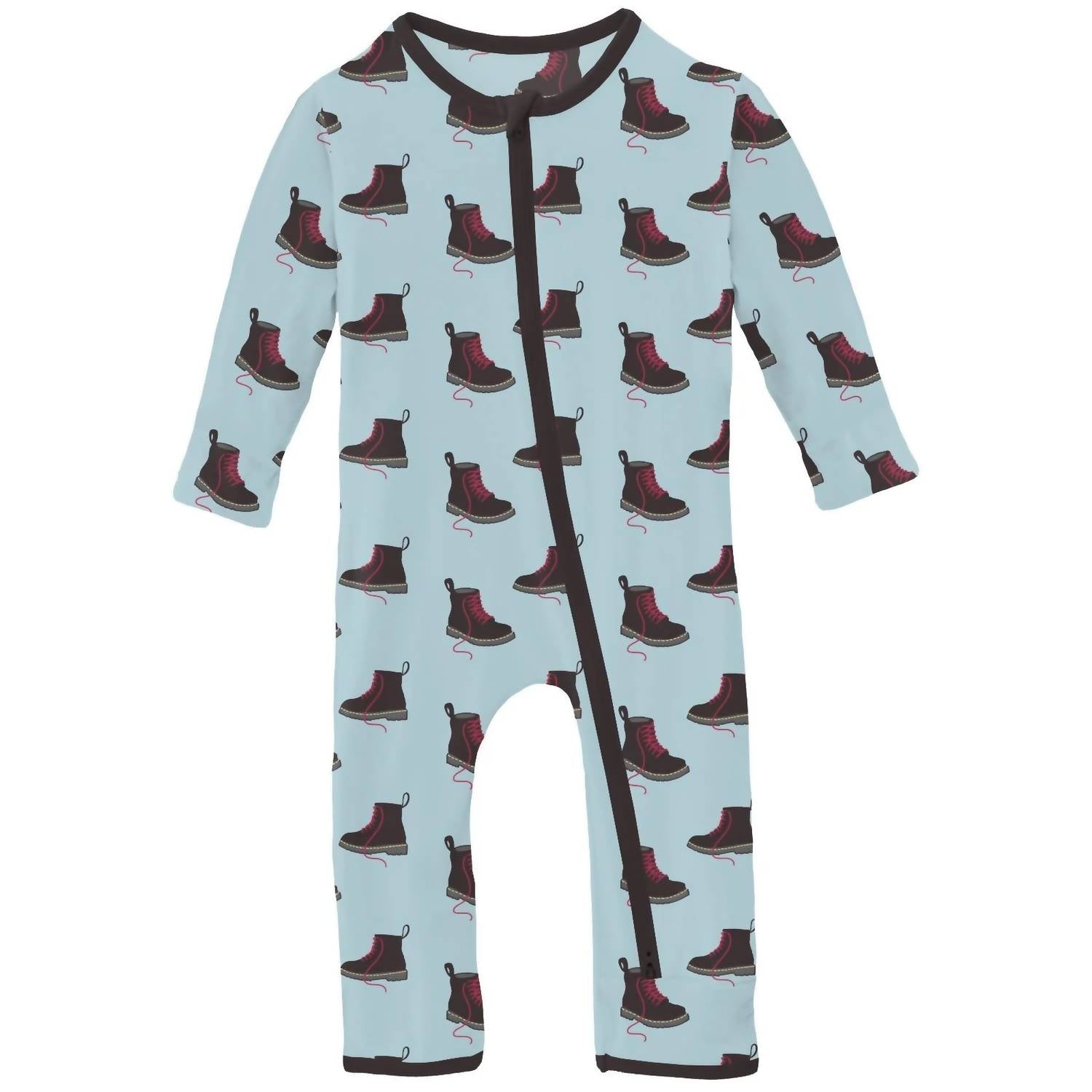 Kickee - Kids' Print Coverall with 2 Way Zipper