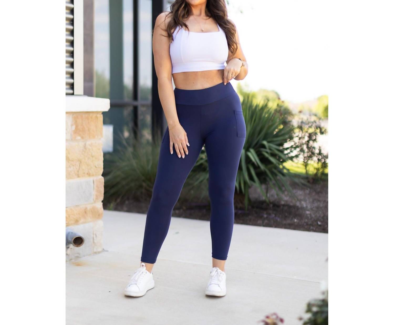 Julia Rose - Riley Ankle Length Leggings With Pockets