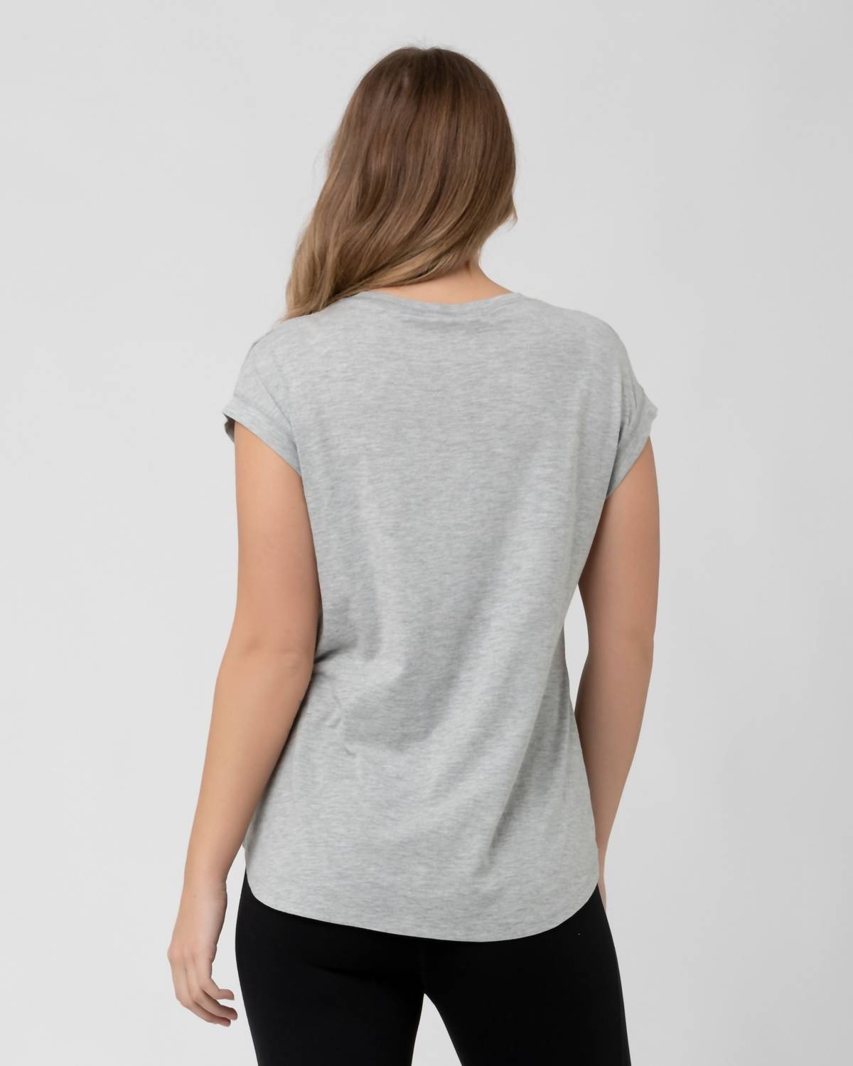 Ripe Richie Maternity and Nursing Tee in grey - women's t-shirt - view 4