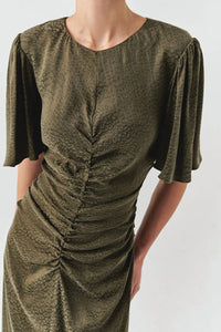 Exquise - Kylee Short Sleeve Draped Dress