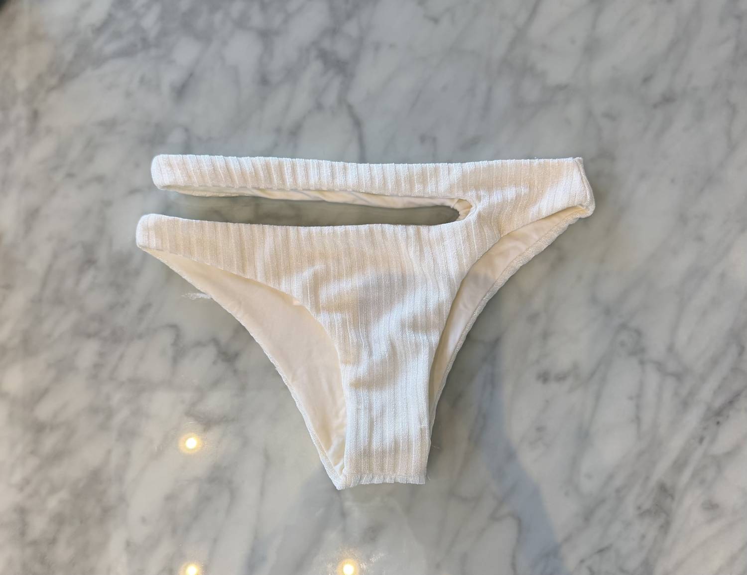 Blue Life Women's Willow Skimpy Bikini Bottom in white - women's swimwear