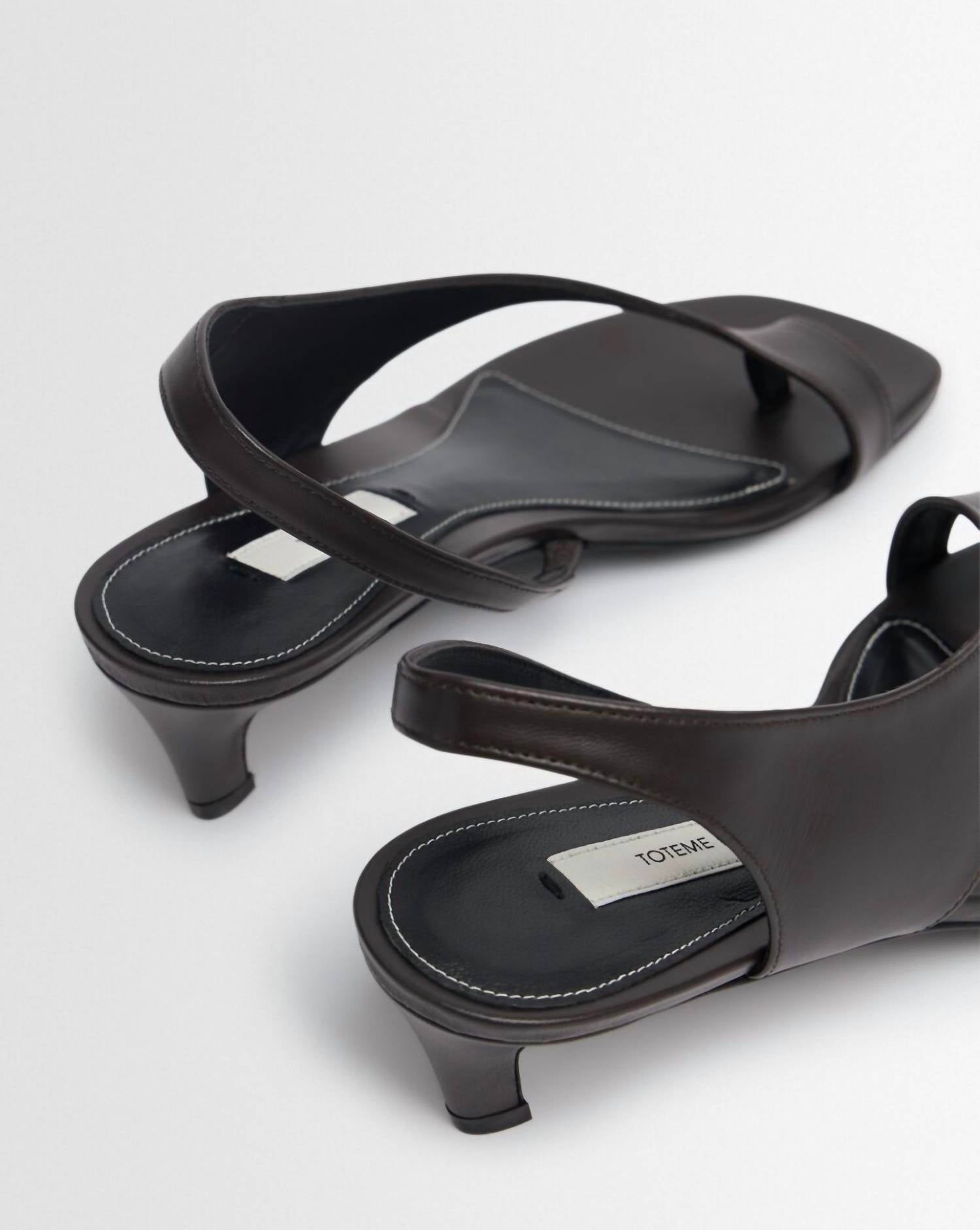 Toteme - Women's Leather Thong Sandals