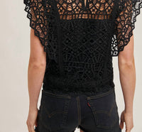 Bluivy - Lace Knitted Sleeveless Crochet Top