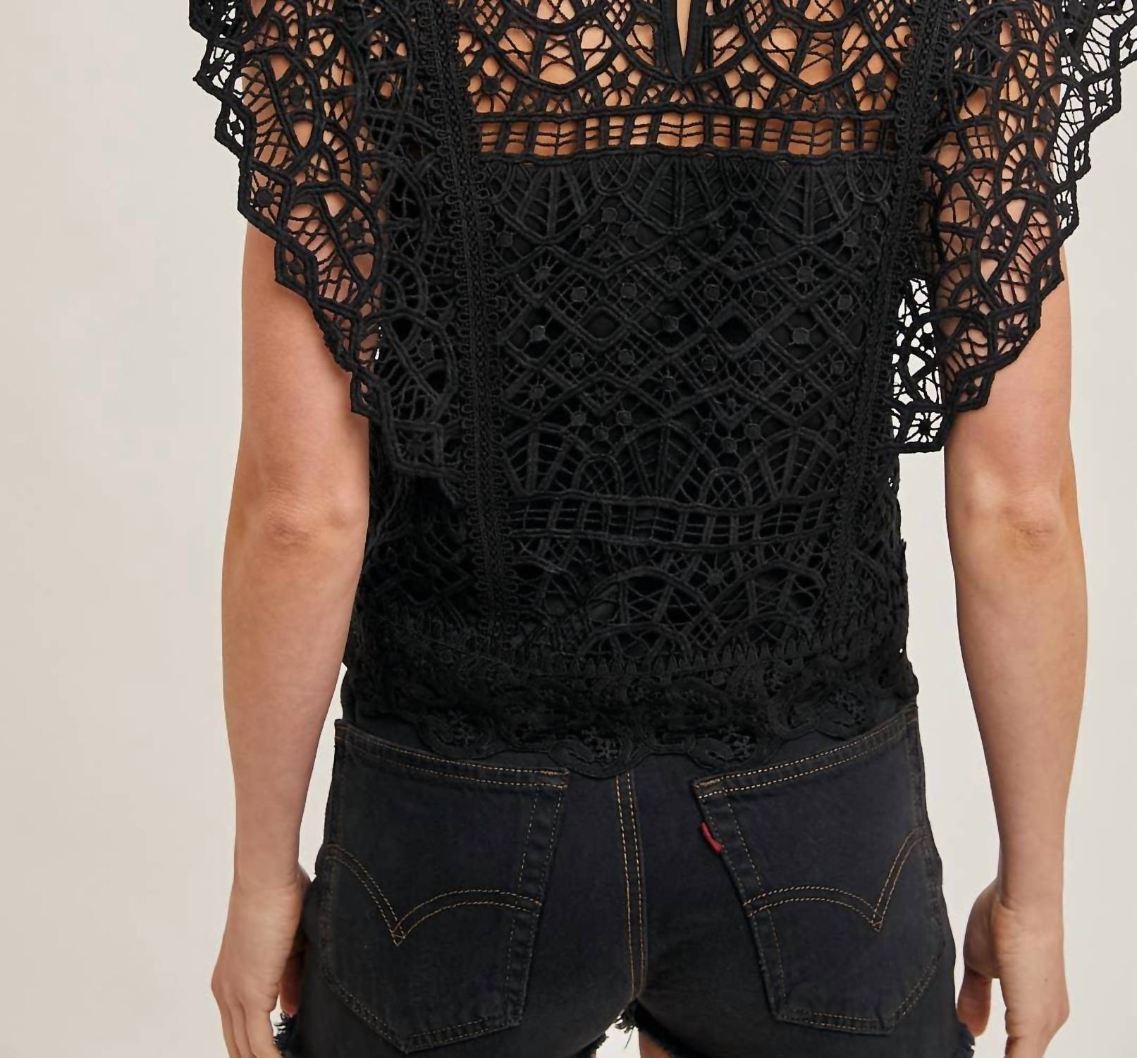 Bluivy - Lace Knitted Sleeveless Crochet Top