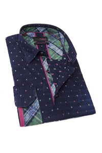 Eight X - Fill Coupe Denim Button Down Shirt