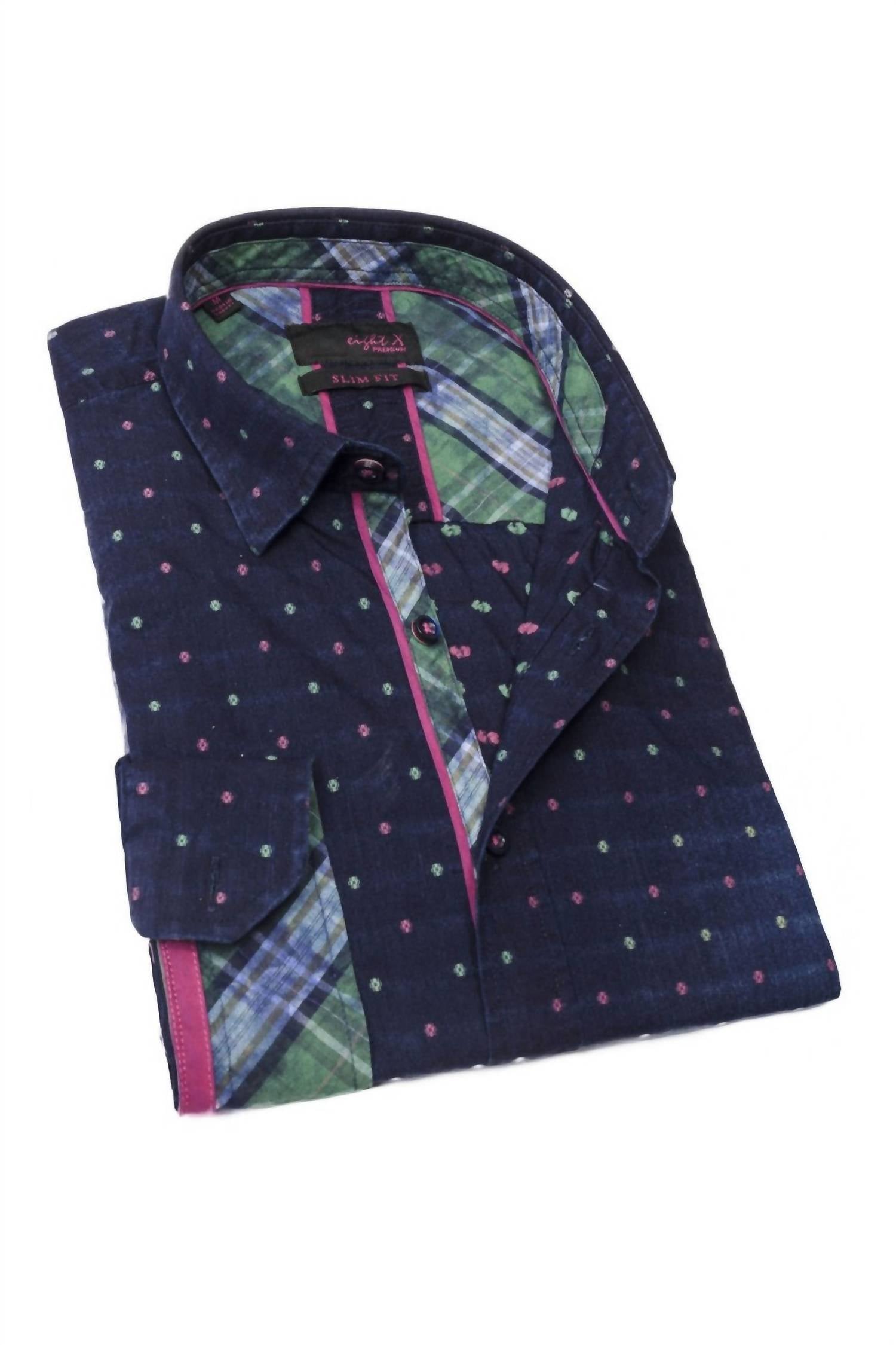 Eight X - Fill Coupe Denim Button Down Shirt