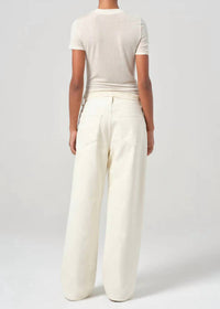 AGOLDE Women's Low Slung Baggy Jean in solar - women's pants - detail view
