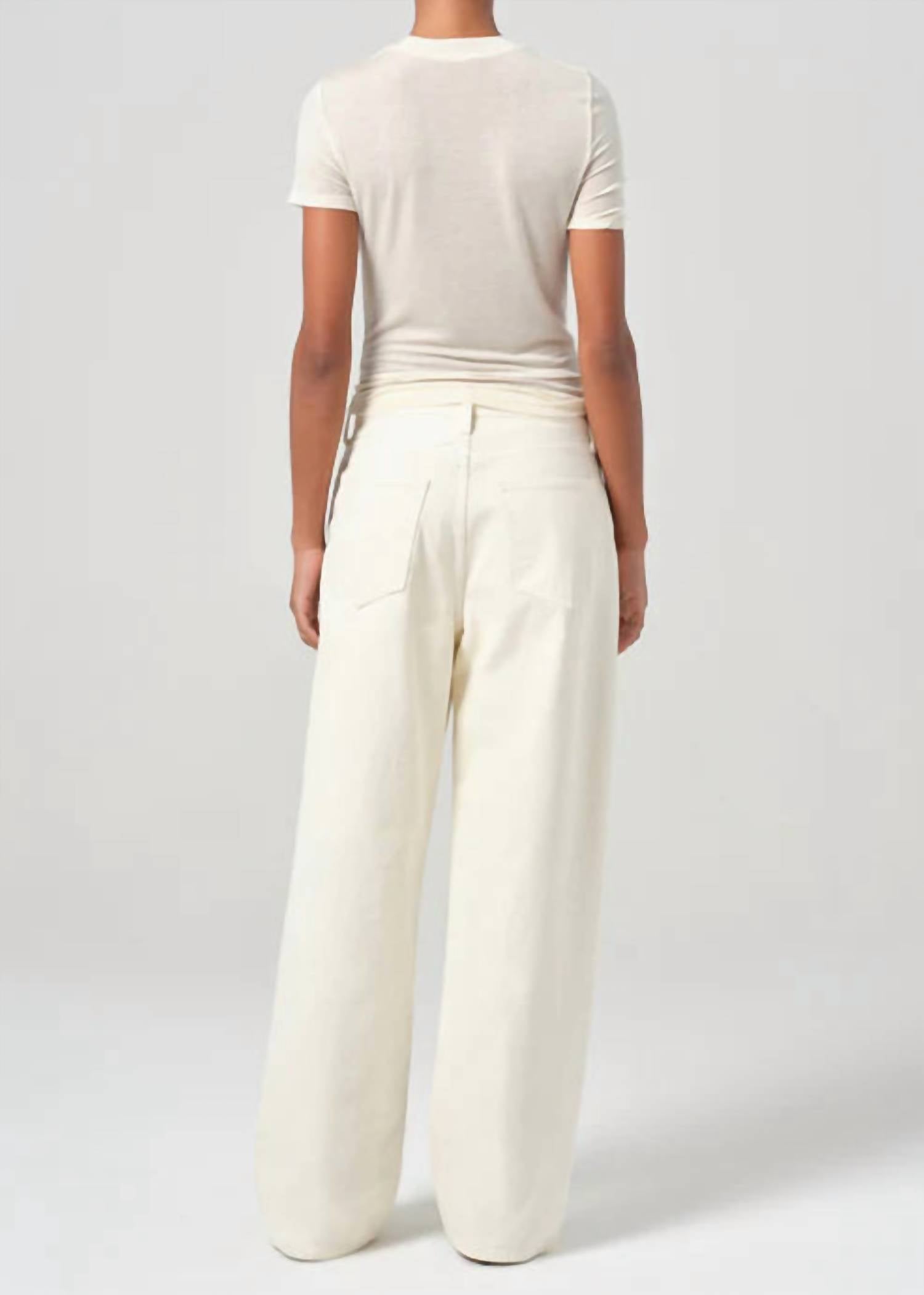 AGOLDE Women's Low Slung Baggy Jean in solar - women's pants - detail view