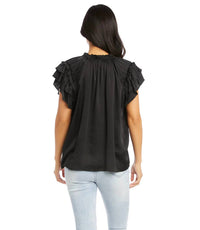Karen Kane - Bethany Flutter Sleeve Top
