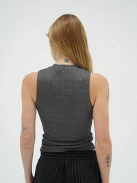 Lna - Double Layer Lurex Rib Top