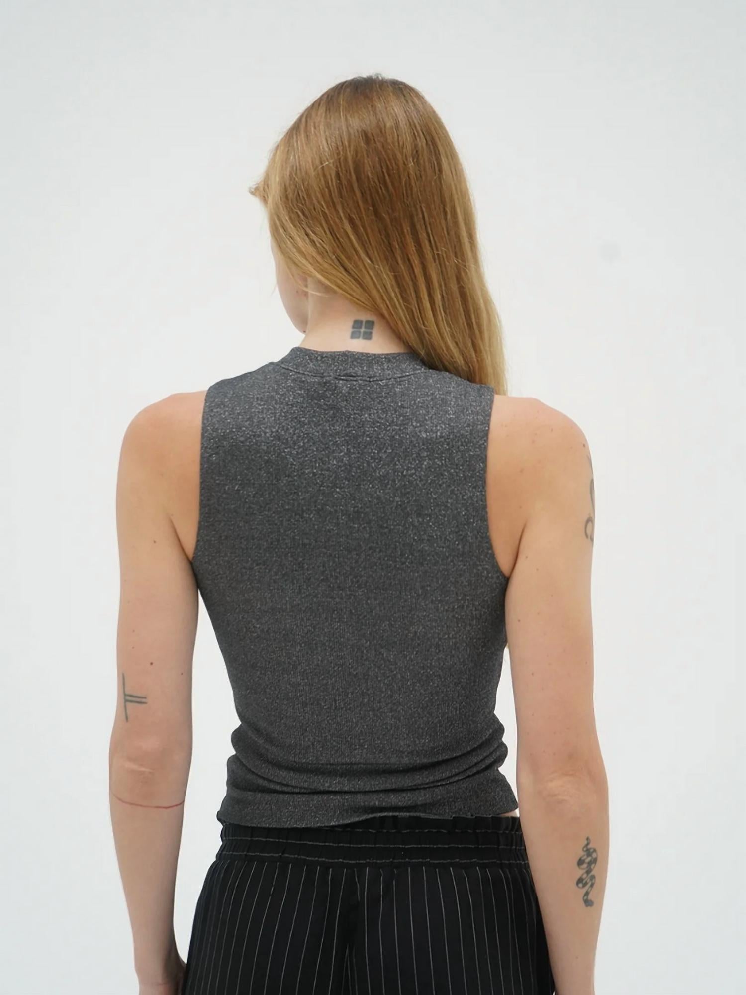 Lna - Double Layer Lurex Rib Top