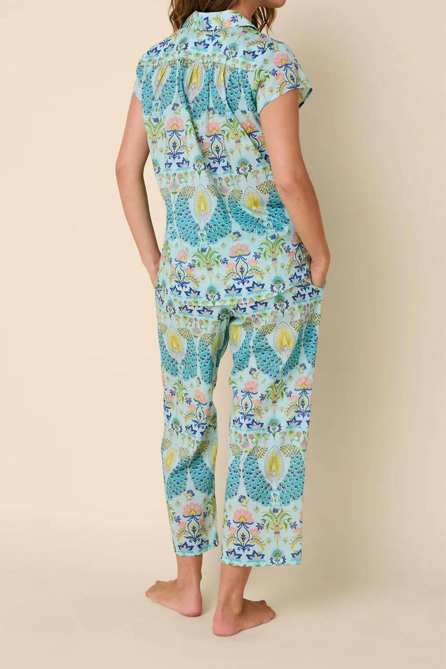 The Cat'S Pajamas - Voile Capri Pajama Set