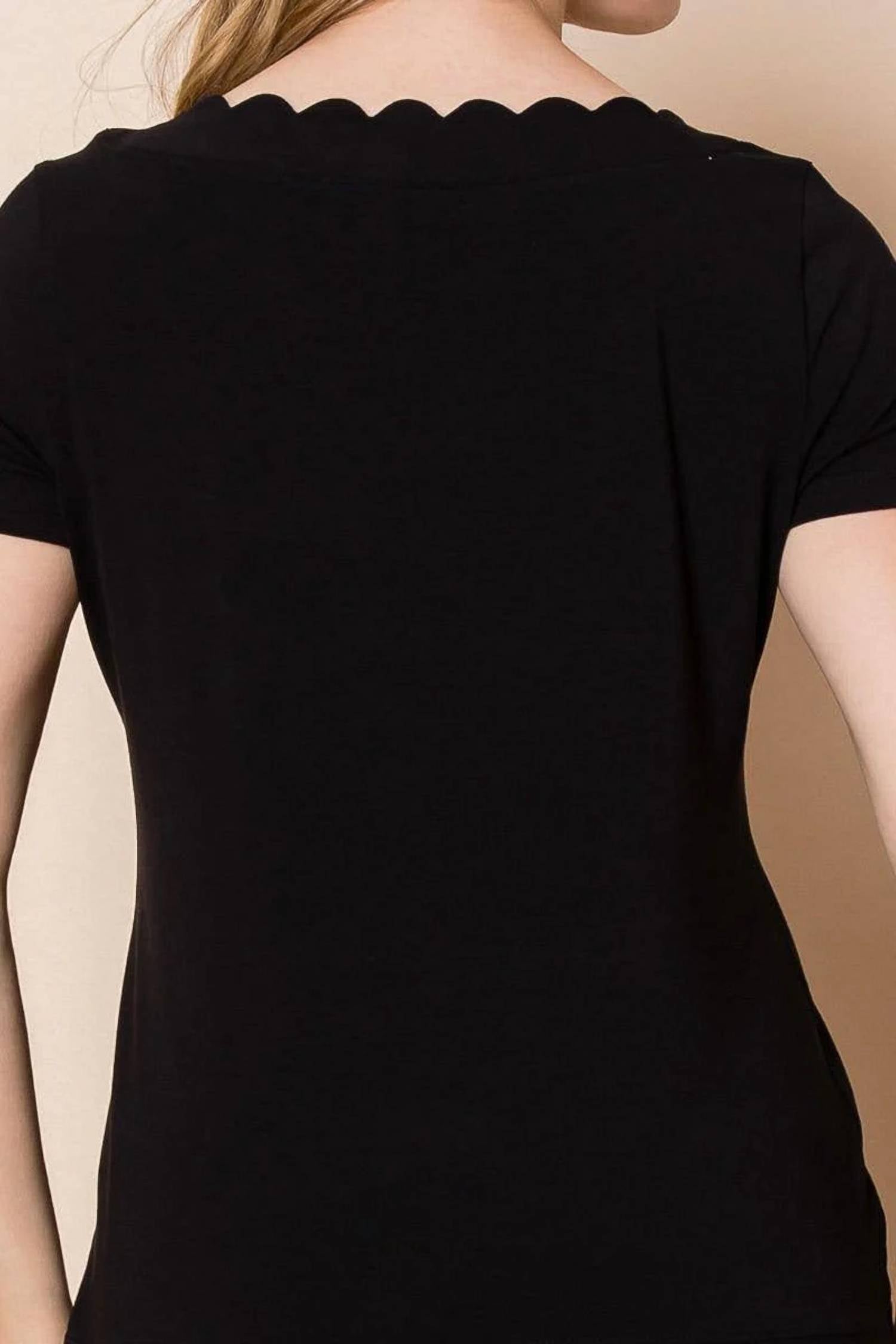 White Birch - Short Sleeve Solid Knit Top