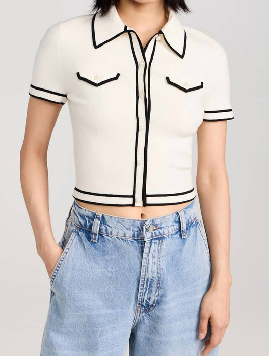 Alice + Olivia - Marlena Button Polo