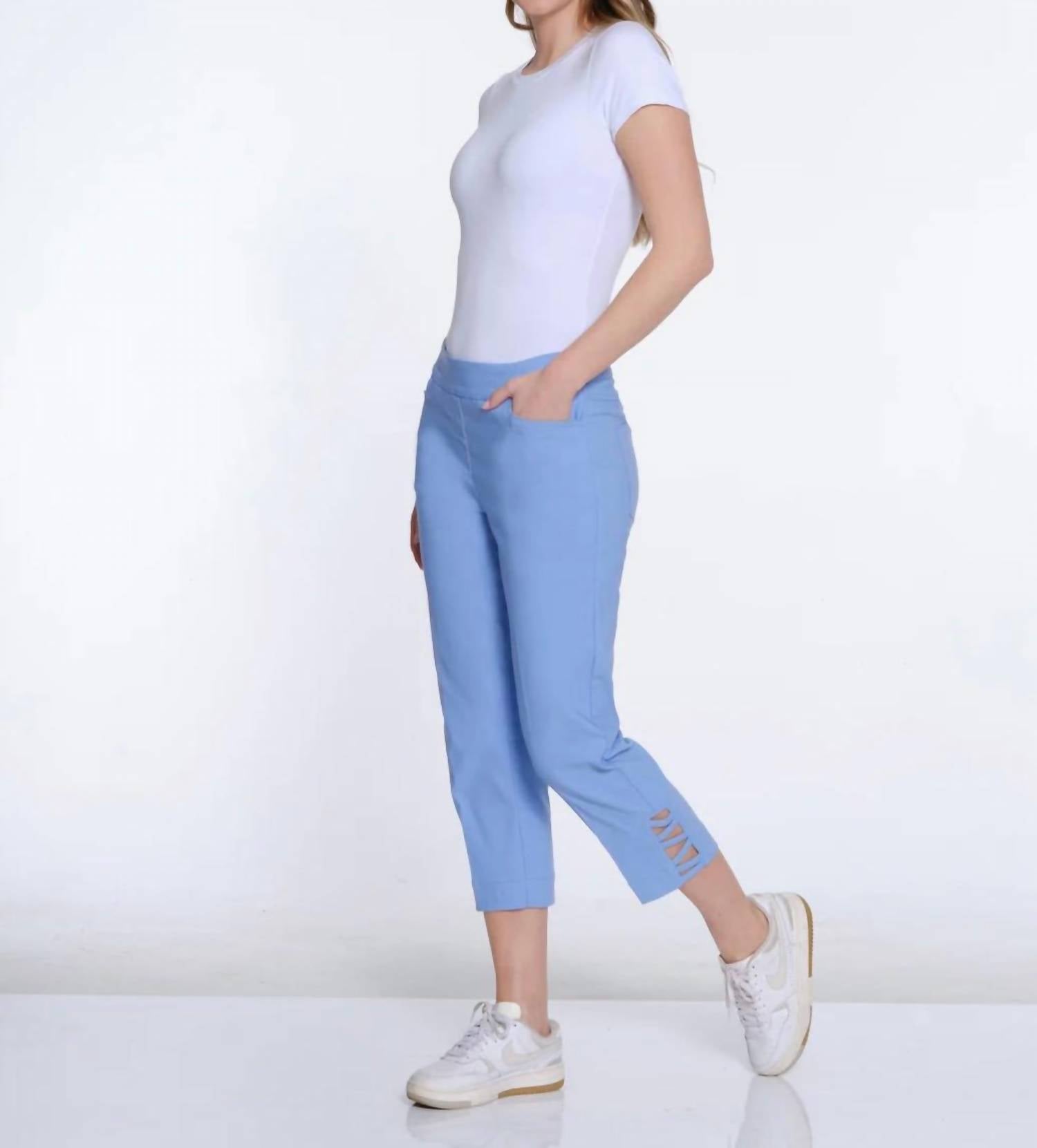 Multiples - Fine Line Twill Crop Pant