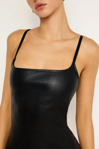 Good American - Leather Scoop Cami Dress