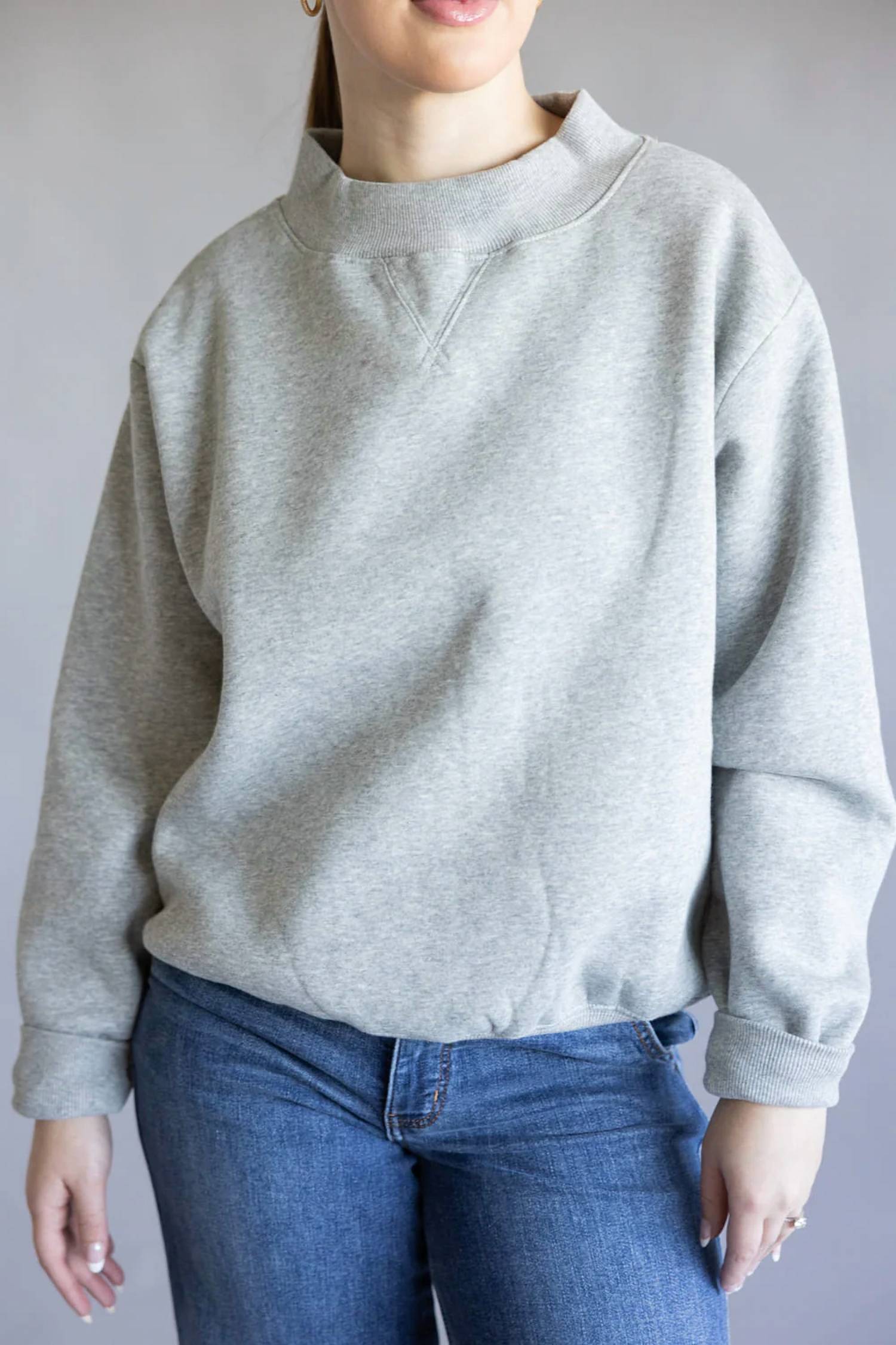 Things Between - Trend Setter Mock Neck Sweatshirt