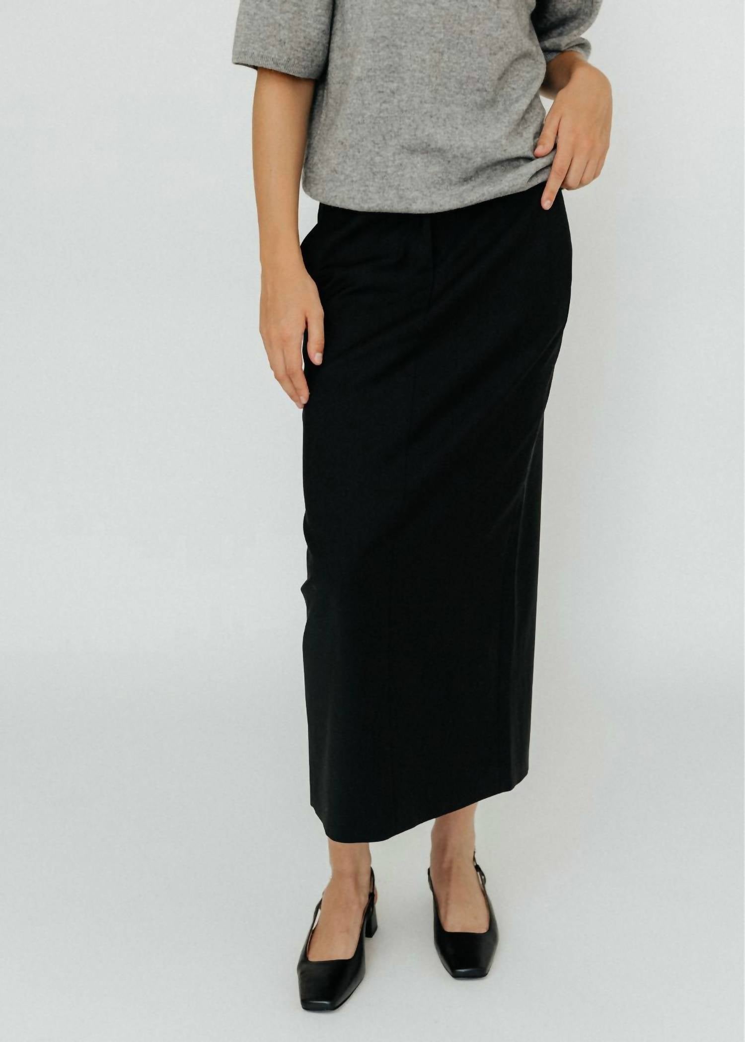 Tibi - Tropical Wool Maxi Trouser Skirt