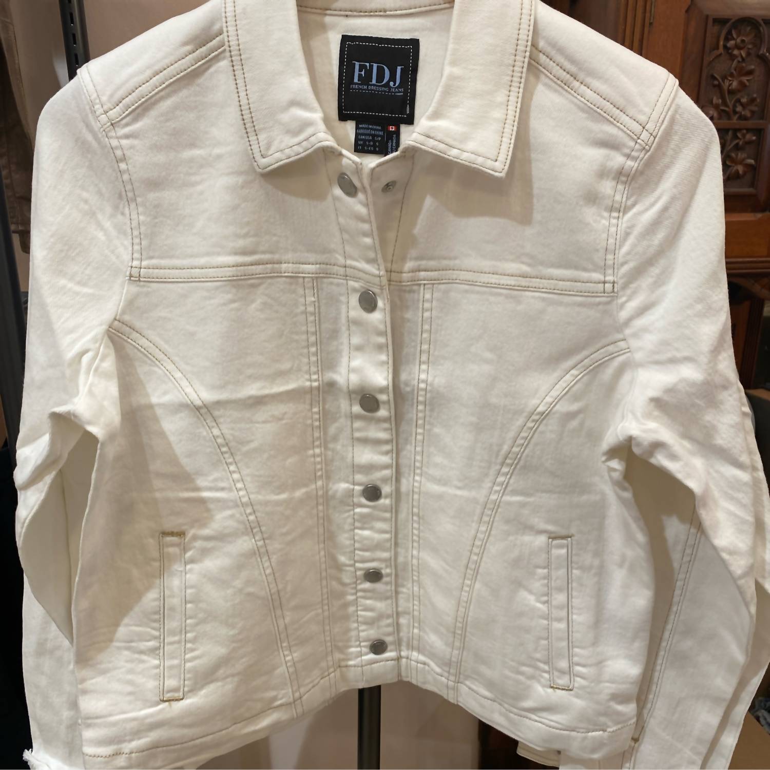 Fdj - Women's Cropped Snap Closure Jacket