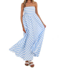 Pretty Follies - Salt Air Stripe Maxi Dress