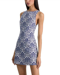 Alice + Olivia - Eva Structured Pouf Mini Dress