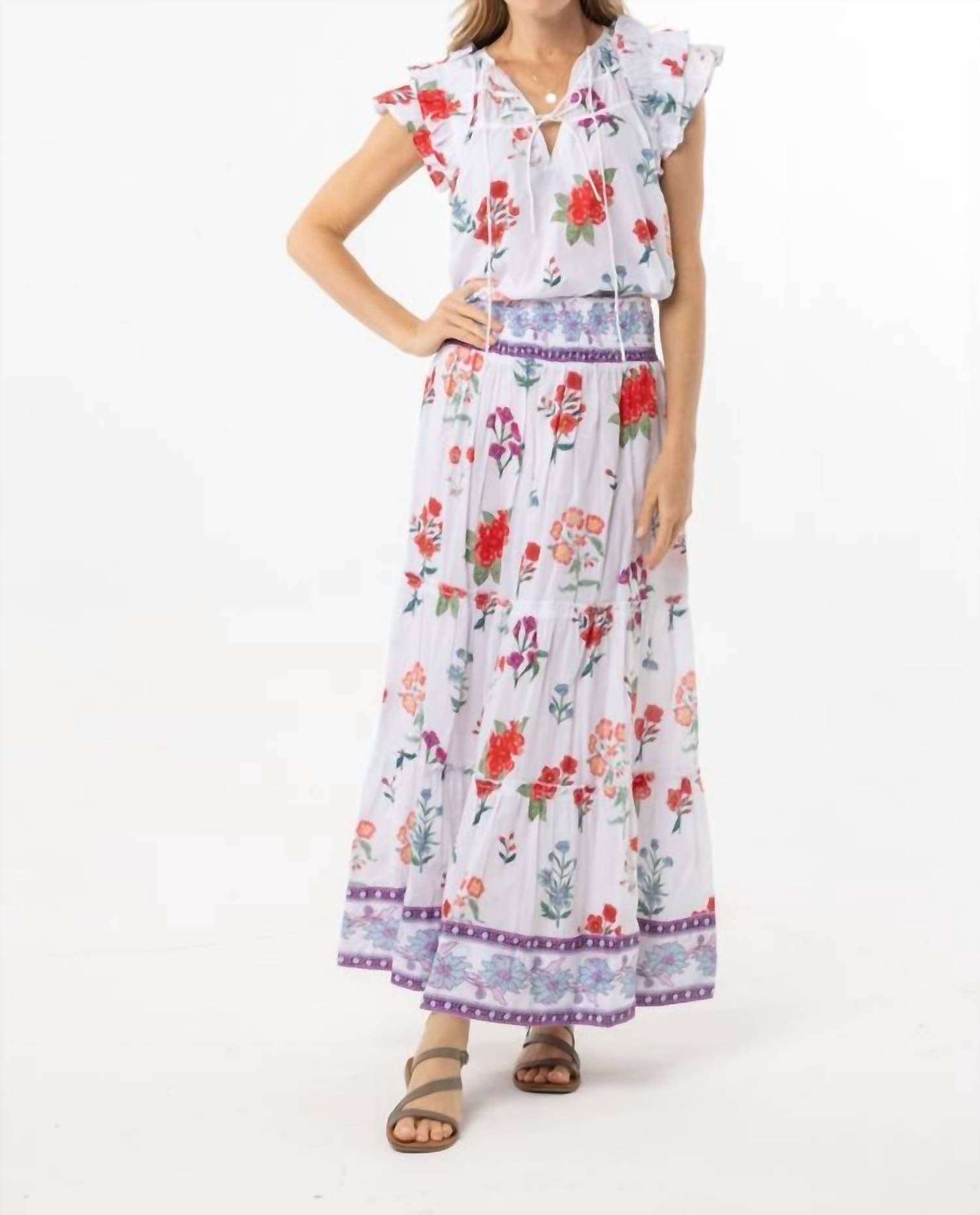 Bindu - Nour Cotton Midi Skirt