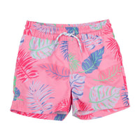 The Beaufort Bonnet Company Boy's Tortola Swim Trunk in caicos canopy park city periwinkle - kids' item