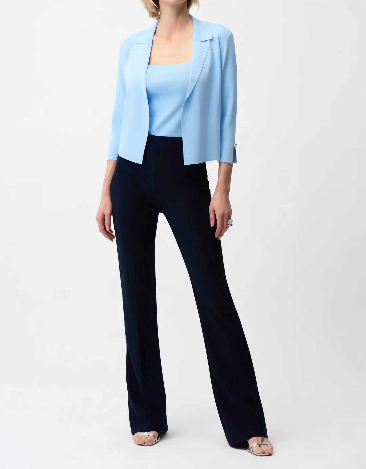 Joseph Ribkoff - Open Front 3/4 Sleeves Cardigan