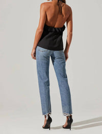 Astr - ALIX ROSETTE HALTER TOP
