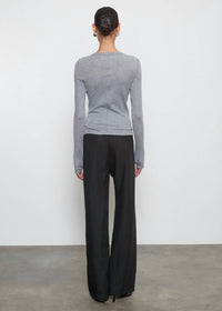 Enza Costa - CASHMERE NEW CLASSIC LONG SLEEVE CREW TOP