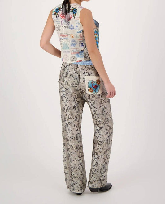 Me369 - Cameron Snake Print Vest
