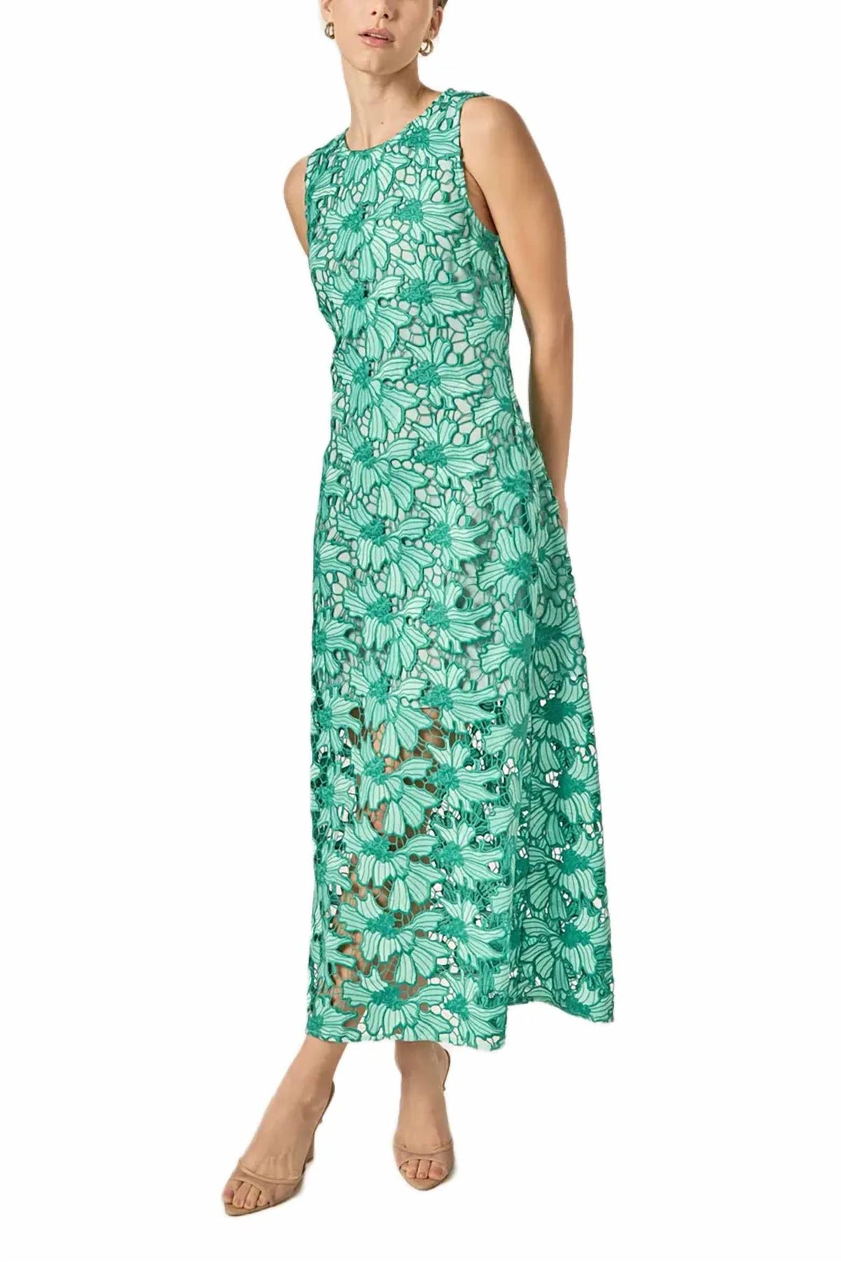 English Factory - Petal Embroidered Midi Dress
