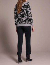 Tribal - Soft Boucle Jacquard Long Sleeve Sweater