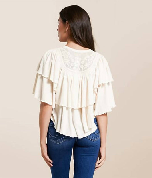 Free People - Rose Party Tiered Top