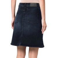 CLOSED Women's Organic Denim Mini Skirt in blue black - women's skirt - detail view