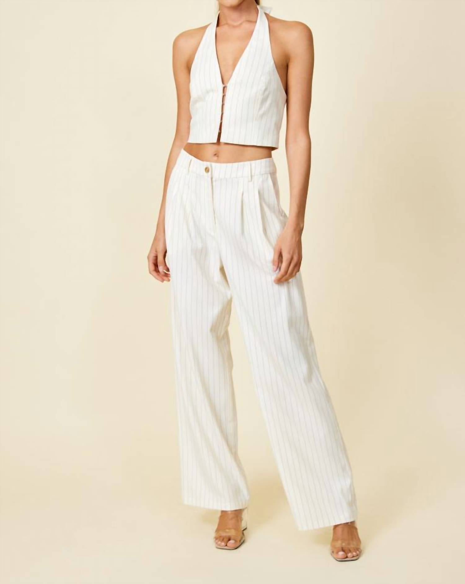 Line And Dot - Jane Pinstripe Pant