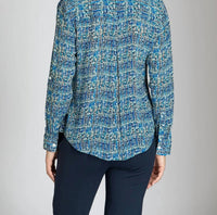 Apny - Roll Sleeve Button Up Top
