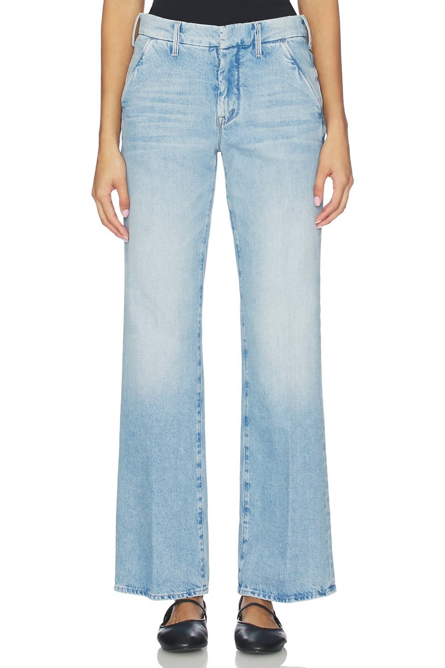 Mother Bookie Prep Sneak High-rise Bootcut Jeans in this is how i roll - women's jeans