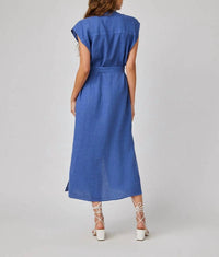 Bella Dahl - Cap Sleeve Button Front Midi Dress
