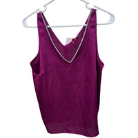 VINCE CAMUTO Rich Satin Slip Tank Top in purple - women's tank top - alternate view