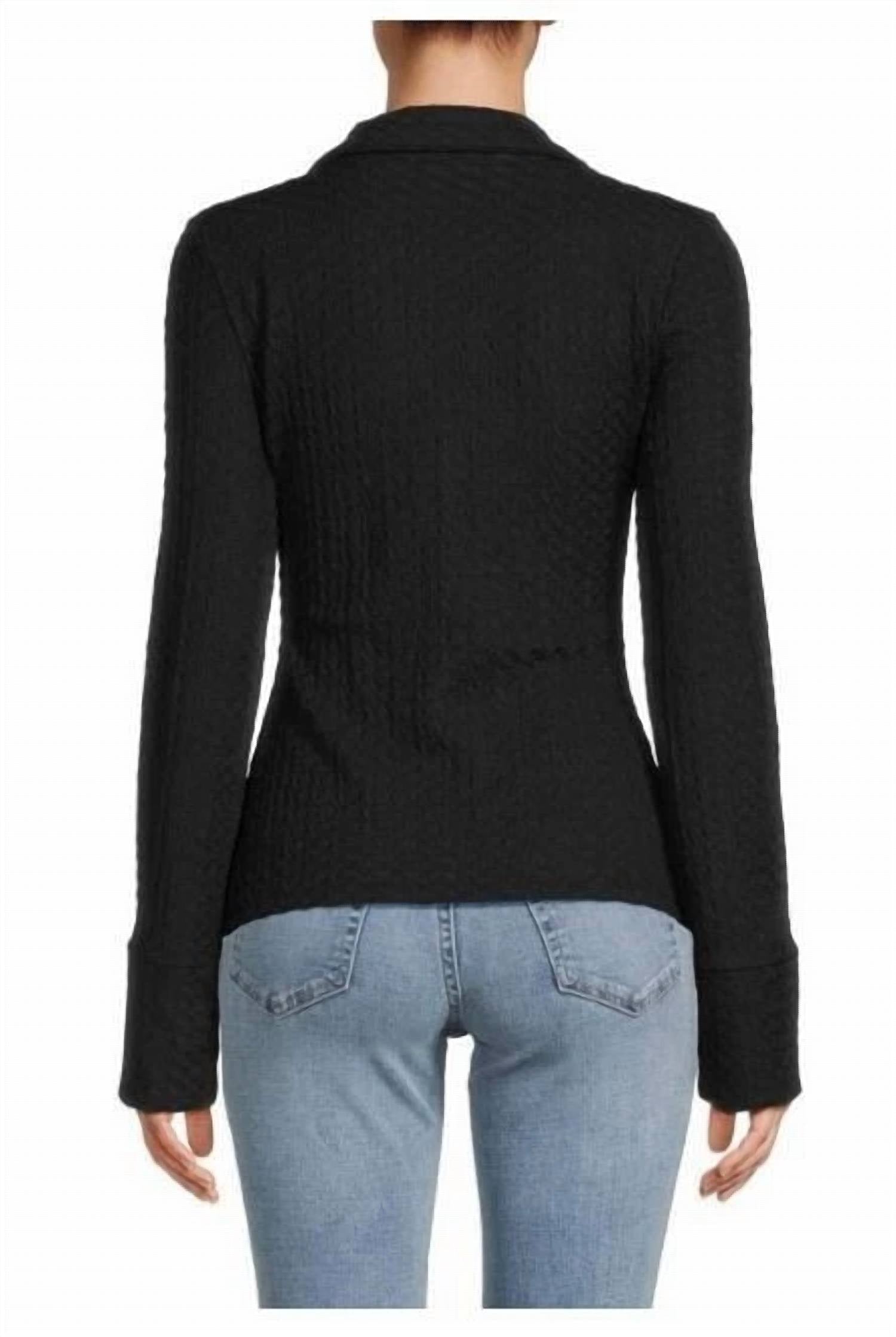 French Connection - Tash Textured Button Front Top