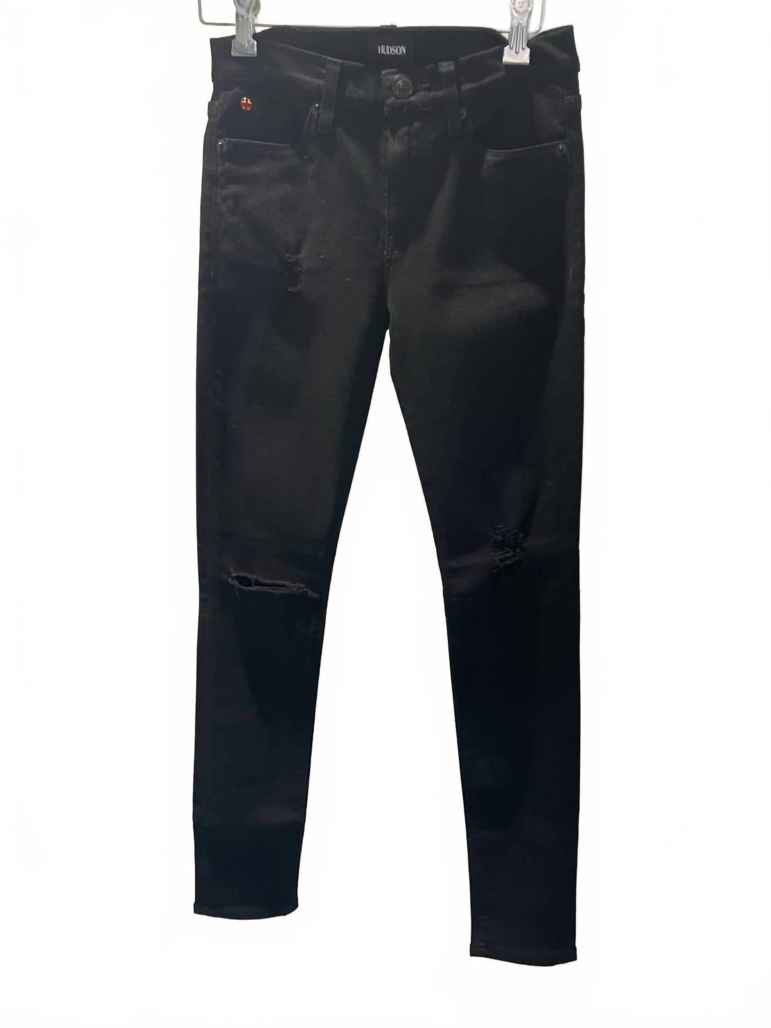 Hudson - Women's Nico Super Skinny Destructed Jeans