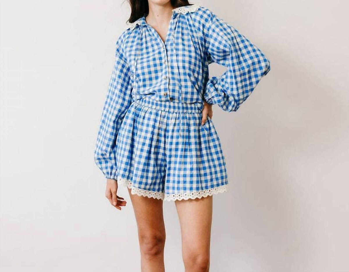Sunshine Tienda - Willa Eyelet Lace Trim Short