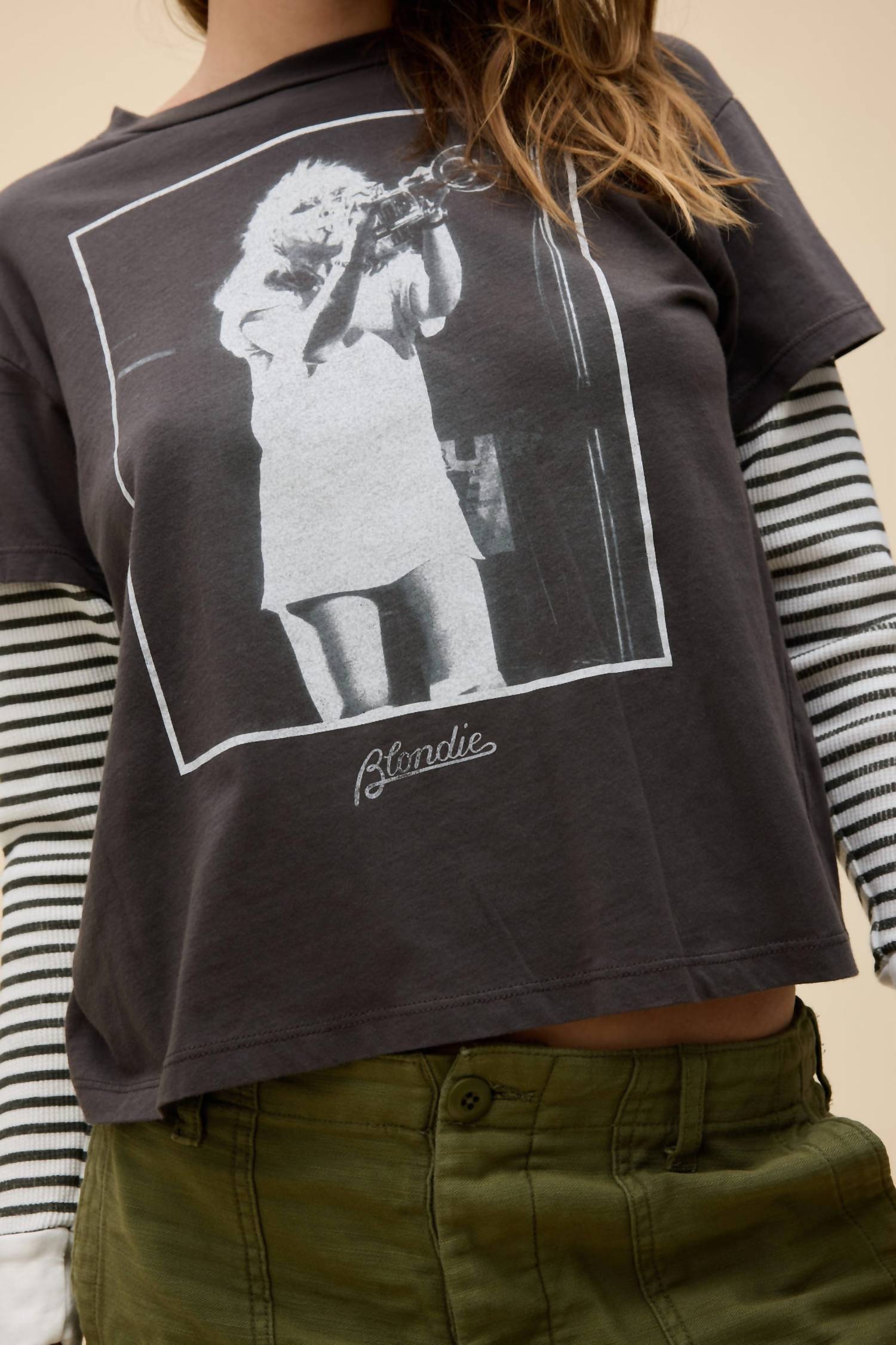 Daydreamer - Blondie Debbie Trumpet Photo Long Sleeve T Shirt