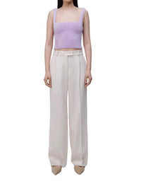 Jonathan Simkhai - Novia Pleated Straight Leg Pants