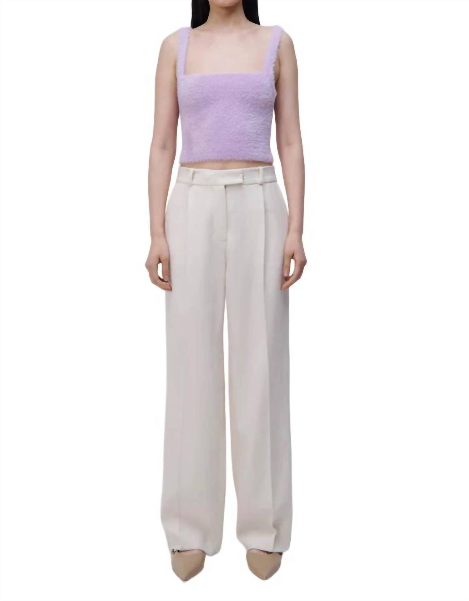 Jonathan Simkhai - Novia Pleated Straight Leg Pants